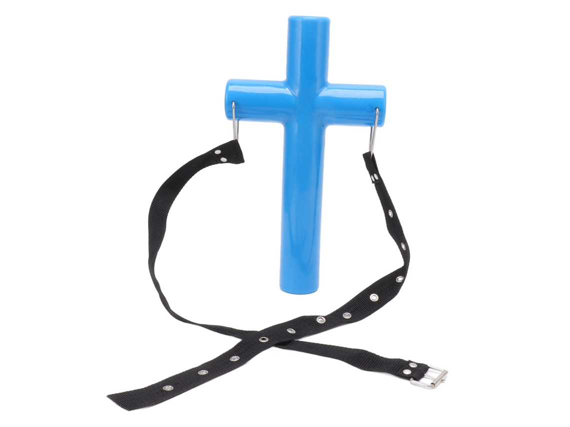 Herramienta para abrir la boca de animales, cruzada, bovino, caballo, oveja, azul L