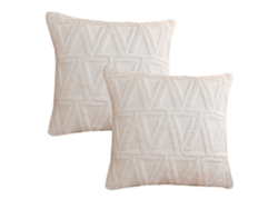 Juego De 2 Fundas De Almohada Decorativas De Felpa Suave, 45 X 45 Cm