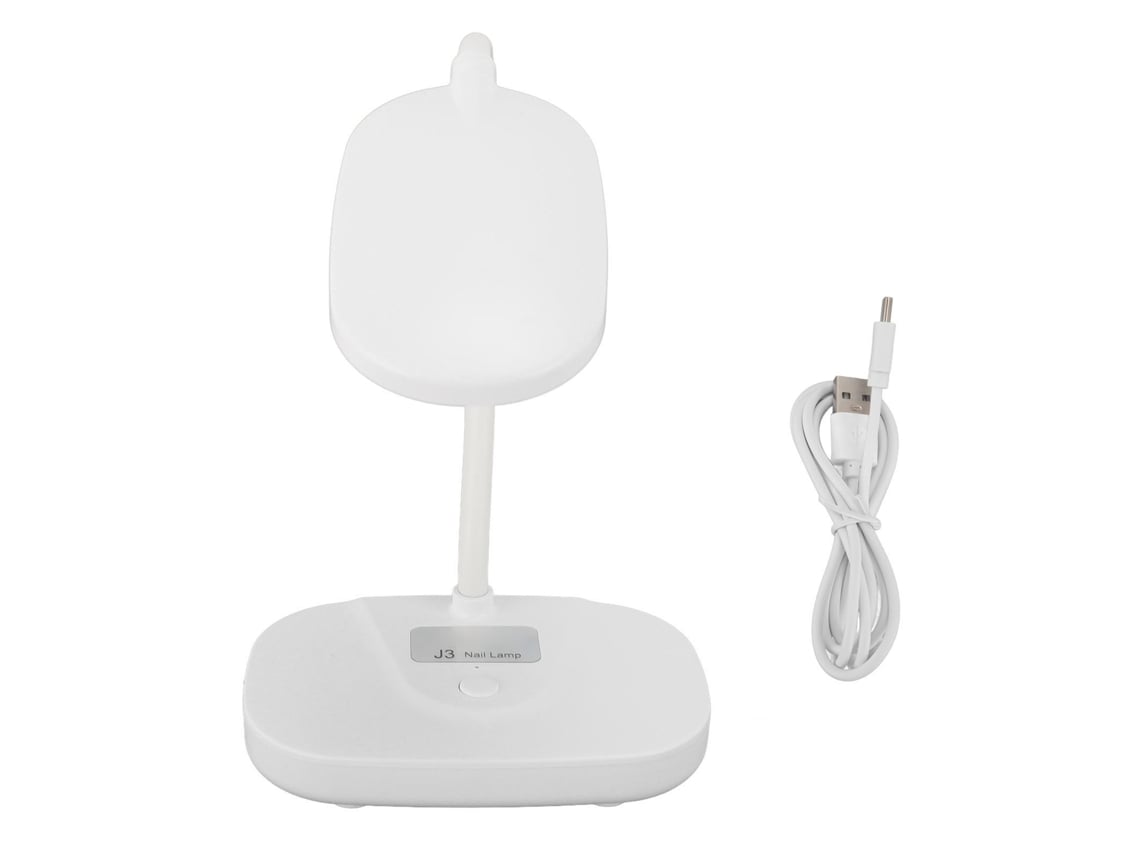 Lâmpada De Unhas Gooseneck Com Cura Rápida, 360° Ajustável, Indução Automática E Wavelength 365+405nm