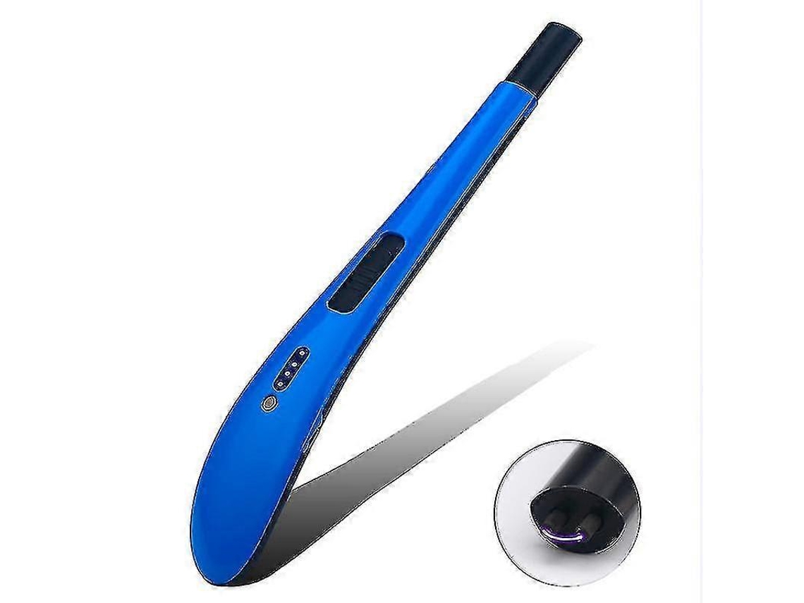 Rebe-encendedor Eléctrico Usb Recargable Sin Llama Para Velas Cocina Barbacoa Camping Hogar Azul