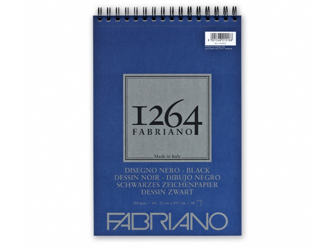 FABRIANO Preto Block 1264 A5 20fls 200GR