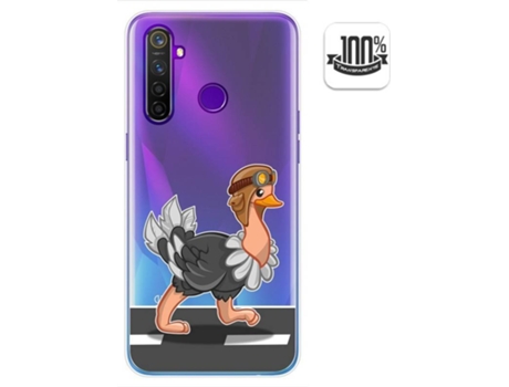 Carcasa Realme 5 Pro TUMUNDOSMARTPHONE Avestruz Multicolor