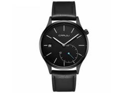 Reloj De Cuarzo Hombres Impermeable De Metal Con Correa Ajustable Moda Negro