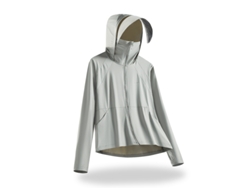 Chaqueta Feminina Chrui Protección Upf 50+ Seda De Hielo Secado Rápido (gris, M)
