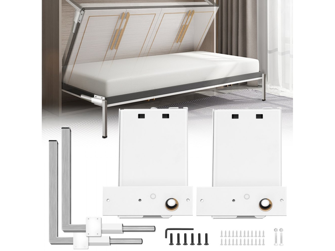 Conjunto de Herrajes y Mecanismos para Camas Plegables y Abatibles Hasta 250kg Tekmaquinas