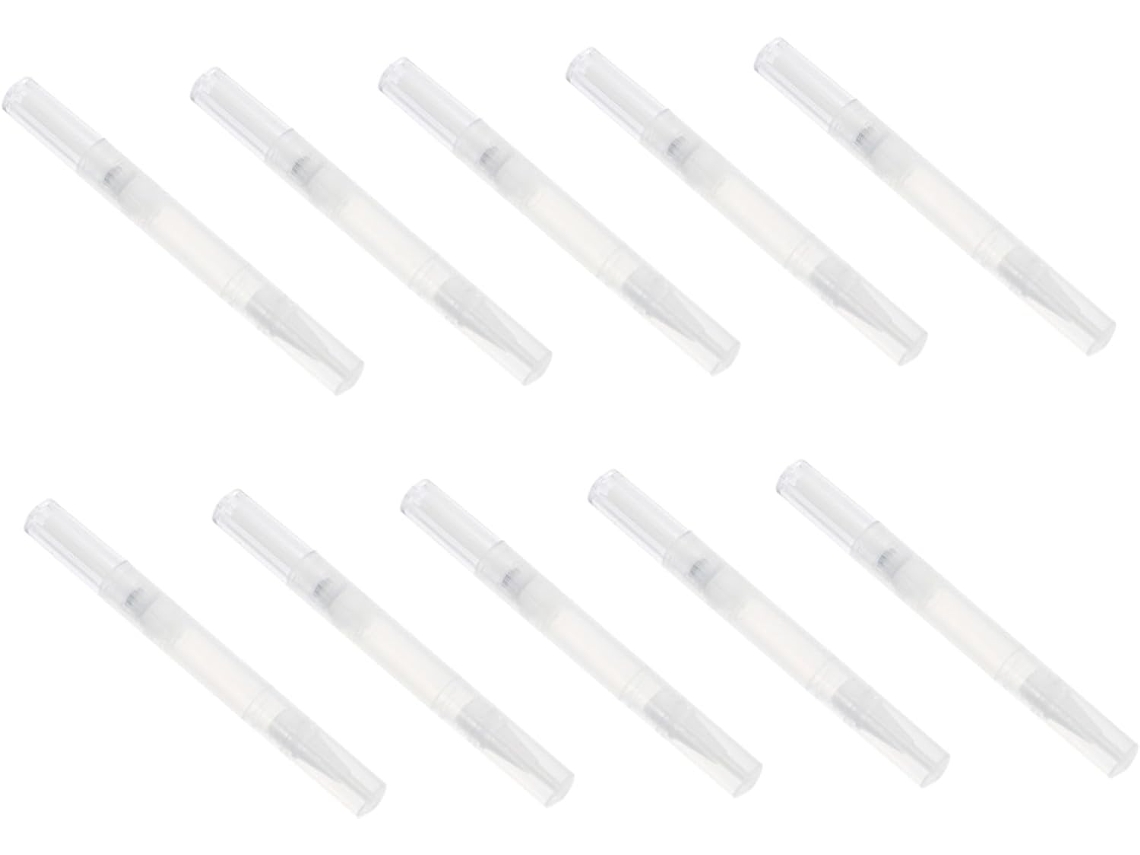 Juego De 10 Bolígrafos Vacíos Para Aceite De Cutículas, Aplicadores Nutritivos De Aceite Para Uñas.