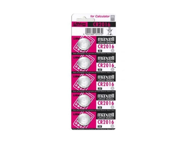 Pilas Litio MAXELL CR2016 X5