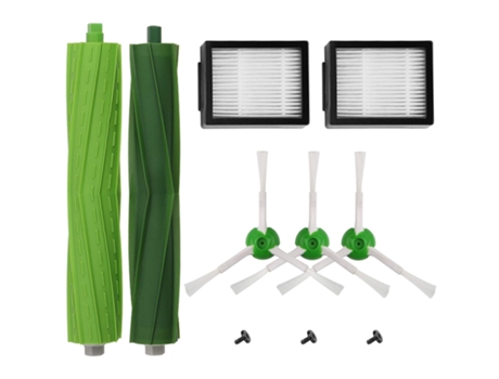 Kit de accesorios de repuesto para aspiradora robótica Irobot Roomba I7 I7/I7 Plus E5 E6 E7, 2 filtros, 3 cepillos, 1 Ru multisuperficie
