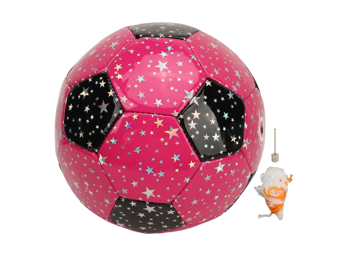 Balón De Fútbol Infantil Talla 3, Rosa, Inflable, De Pu Con Capa De Goma, Juguete Para Exteriores