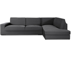 Funda de Chaise Longue Rinconera Derecha EYSA Premium Jaz Tejido Multielástico (500 x 110 x 120 cm - Poliéster y Algodón - Gris Oscuro)