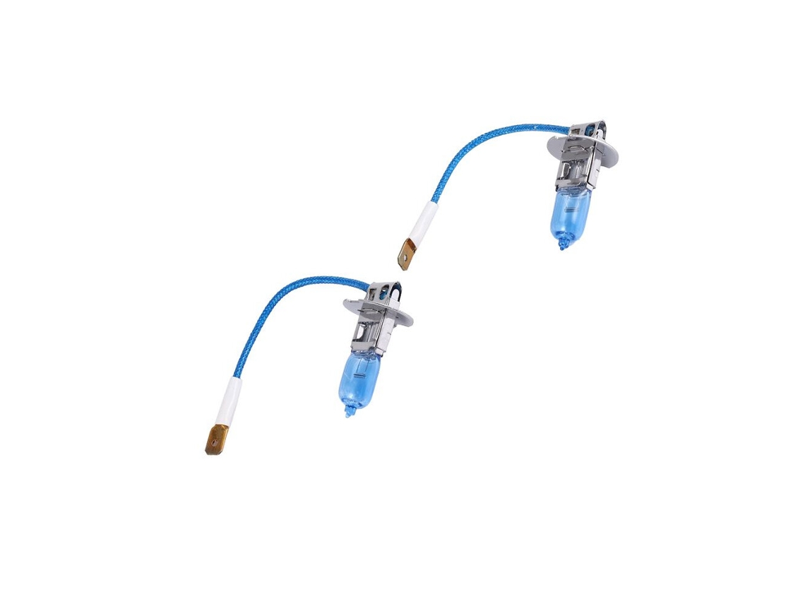 2 Bombillas Halógenas H3 De 12 V Y 55 W, Luz Blanca Brillante, Para Faros Antiniebla De Coche.