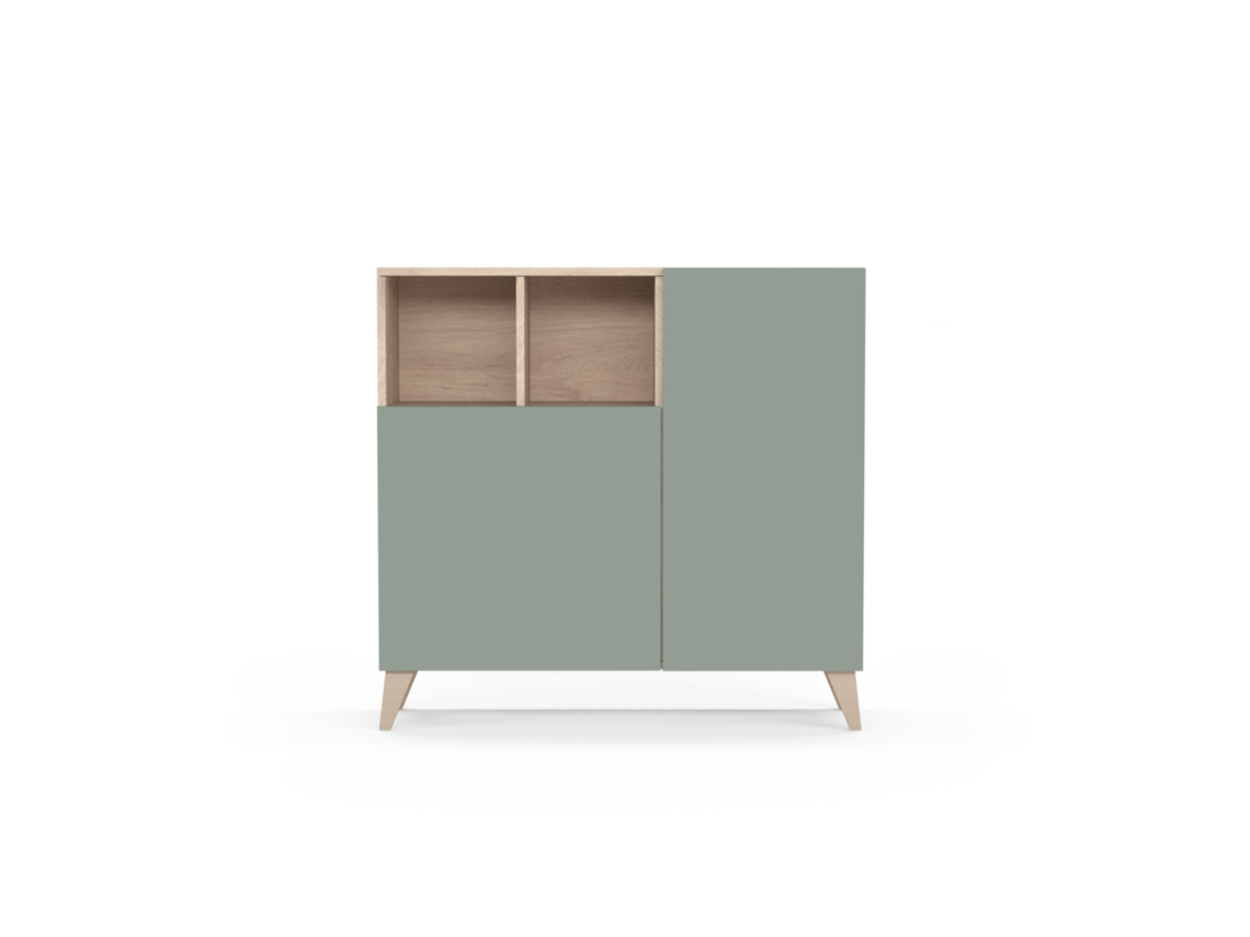 Zapatero HERDASA Oslo Roble, Verde (87 x 90 x 27 cm)