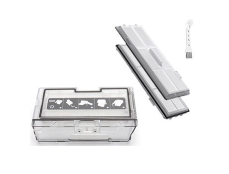 Caixa coletora de poeira + filtro lavável para xiaomi roborock s7 s70 s75