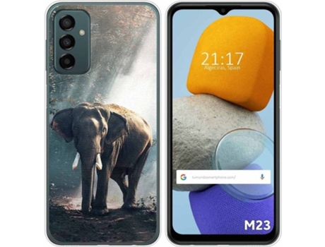 Carcasa para Samsung Galaxy M23 5G TUMUNDOSMARTPHONE Dibujos Elefante Multicolor
