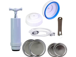 Piezas Para Sellador Al Vacío De Tarros Mason Con Abridor De Tapa Con Manguera Y Bomba De Vacío Manual Para Almacenamiento, Chrui