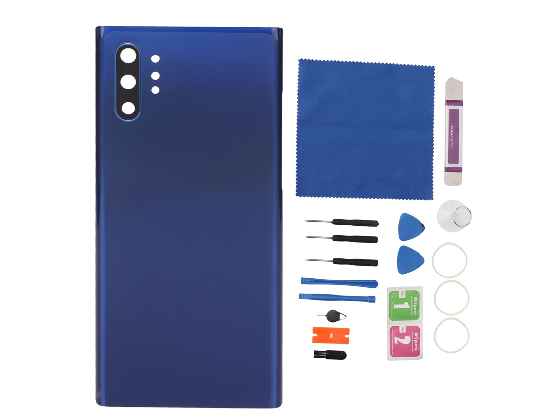 Tampa De Vidro Traseira Com Lente De Câmera Pré-montada E Kit De Reparo Para Samsung Galaxy Note 10 Plus Sm N975 Azul