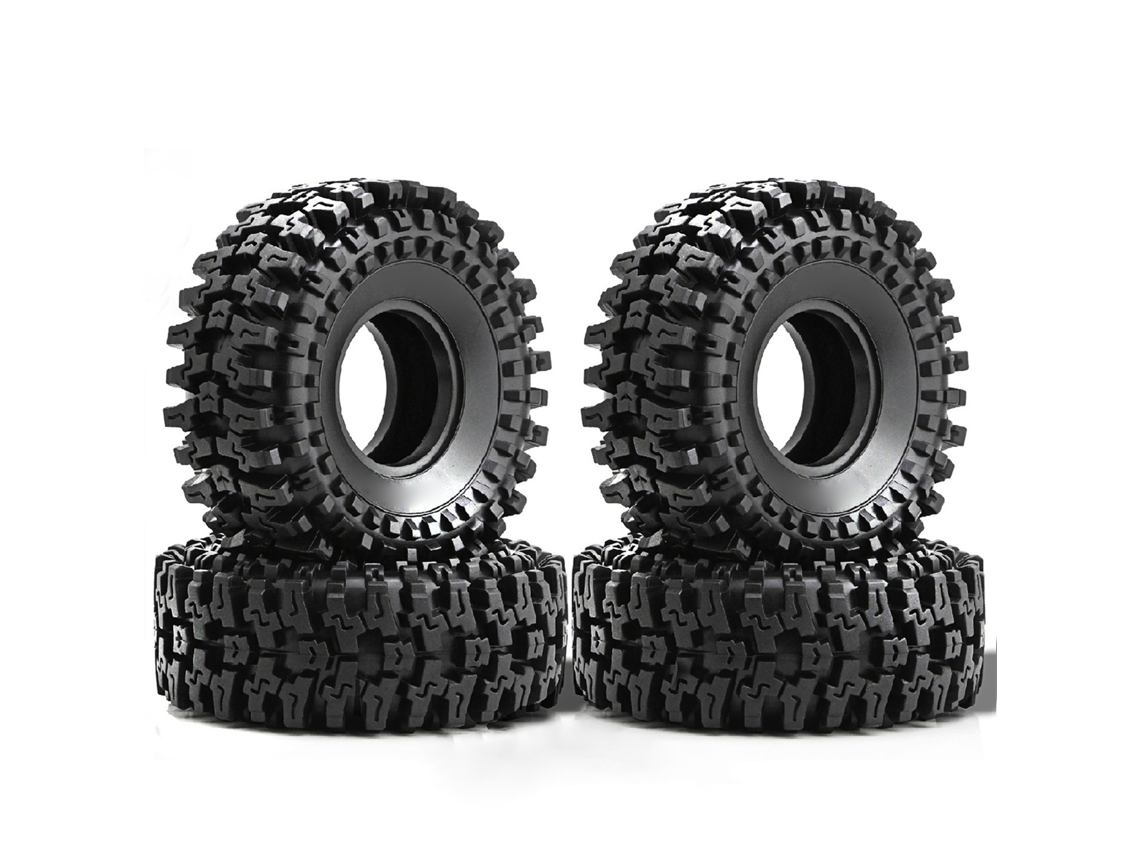 4 Neumáticos De Goma De 120 Mm Para Coche Teledirigido Axial Scx10 Trx4 Redcat Gen8 1:10