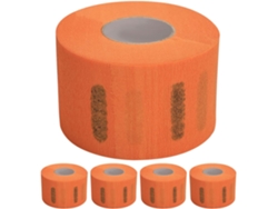 Bande De Cou Barbier Jyable En Papier Extensible Orange 5 Pièces, Accessoires Coiffure Pour Coupe,