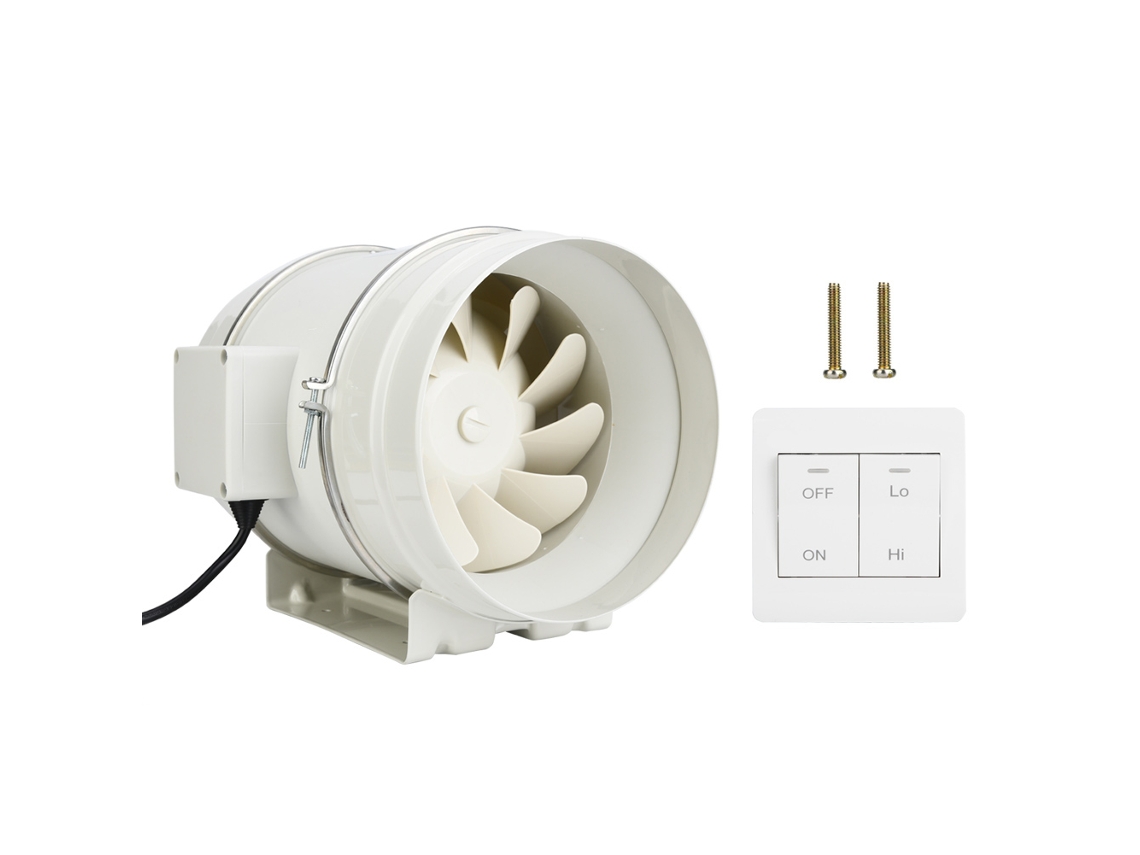 Ventilador de conducto de 8 pulgadas y 220 V con control de velocidad HF 200p