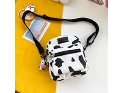 NEVEANCE Bolsa de Lona con Estampado de Vaca Pintada Bolso Duradero al Hombro para Viaje y Uso Diario
