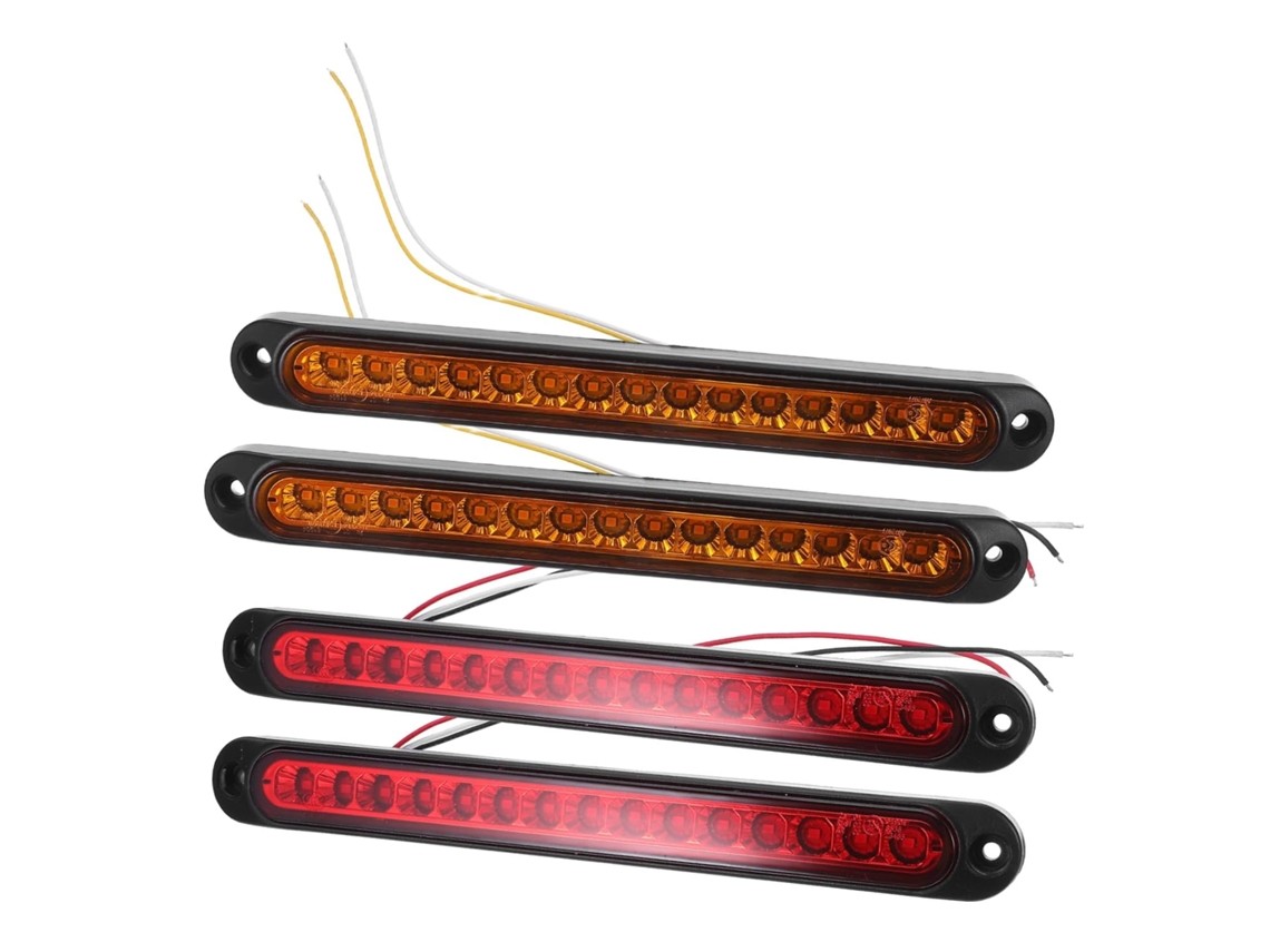 Juego De 4 Luces Traseras Led Para Camiones, Que Incluye Intermitentes, Luces De Freno Y Luces De Marcha Atrás.