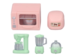 Jinwei-modelo De Cocina De Muñecas Con Kit De Cocina Eléctrico Miniatura Para Muñecas