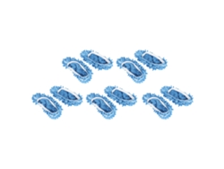 10 Unidades De Espátulas De Chenilla Para Limpiar Suelos, Para Zapatos, Accesorio Para Quitar El Polvo, Color Azul.