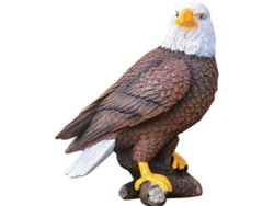 Figura Decorativa Águila Resina Marrón Diseño Creativo Resistente Adecuada Decoración Interiores Exteriores
