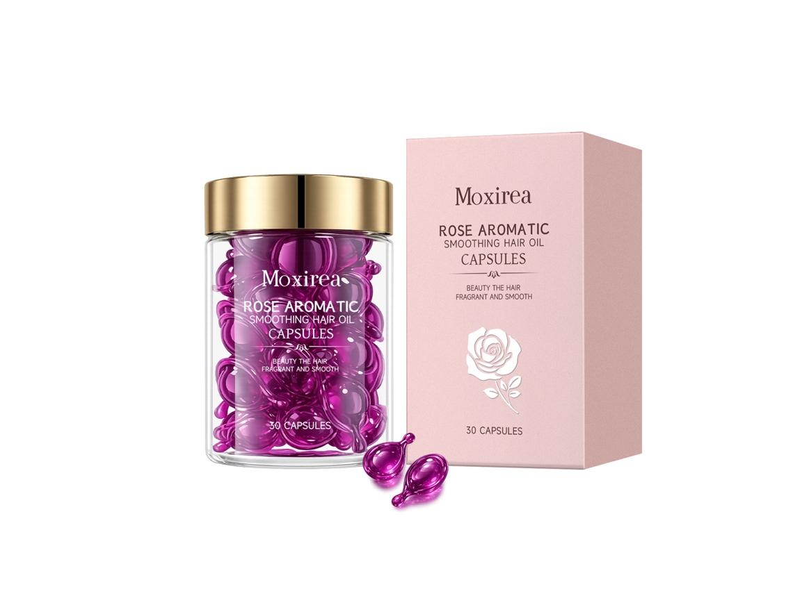 Las cápsulas de aceite capilar Moxirea mejoran el cabello.