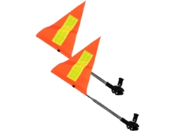 Banderas Reflectantes De Seguridad De 2 Piezas Para Sillas Y Campos De Golf, Telescópicas Y Ajustables, Color Naranja.