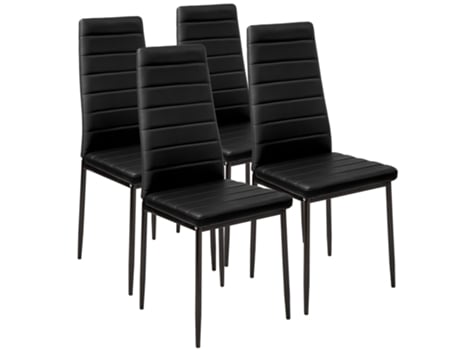 4 Silla TECTAKE De Comedor De Cuero Sintético