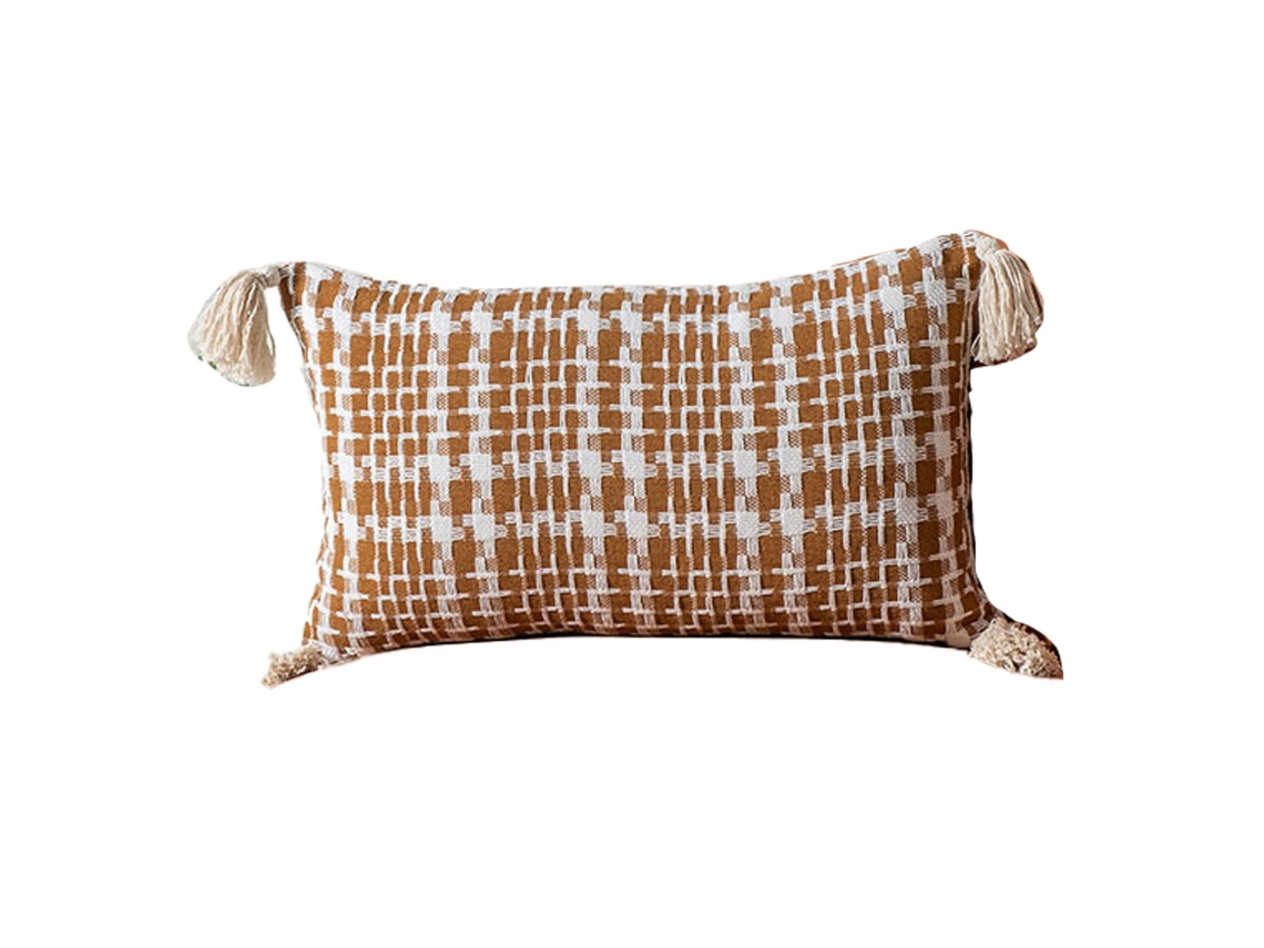 Funda De Almohada Rectangular Con Diseño Geométrico, Ideal Para Muchos Lugares.