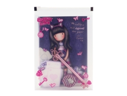 Set de Papelería Gorjuss Cheshire cat 4 Piezas Morado