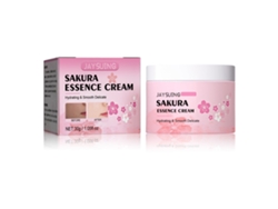Crema con esencia de sakura Jaysuing que hidrata e ilumina la piel.