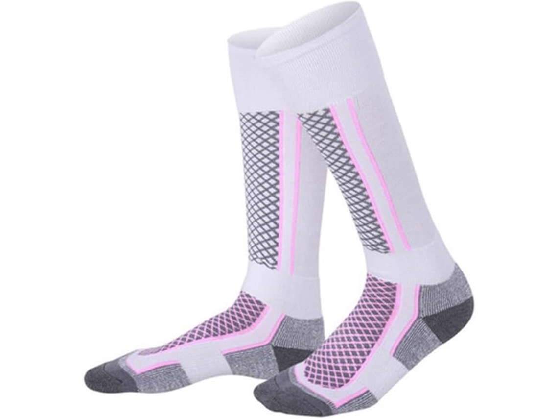 Paquete De 5 Pares De Calcetines De Esquí Gruesos De Algodón Para Deportes Como Snowboard, Ciclismo, Esquí Y Fútbol.
