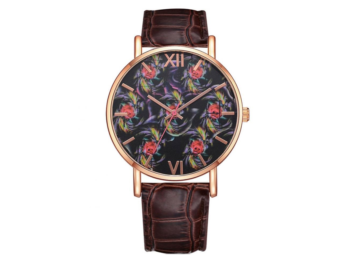 Reloj De Pulsera Analógico De Cuarzo Para Mujer Zhoulianfa Con Correa De Pu Y Esfera Redonda (azul)