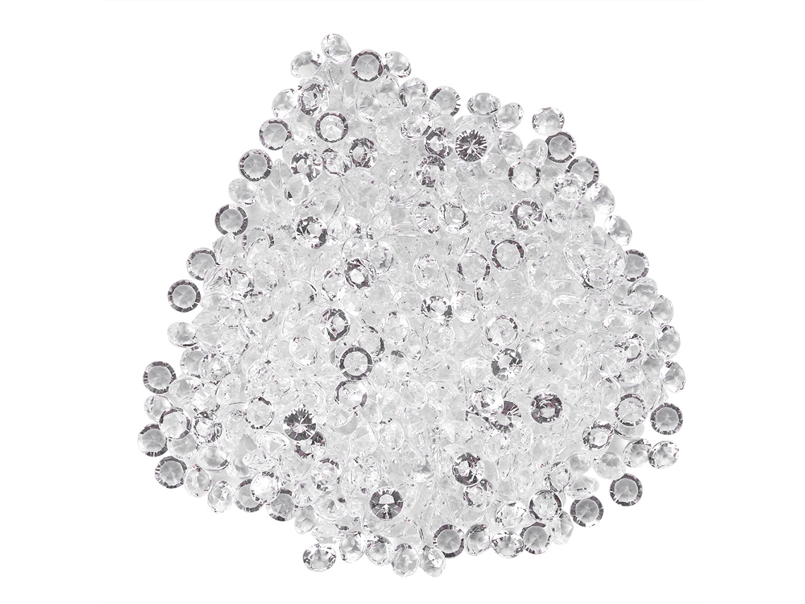 Cuentas Acrílicas Transparentes Para Decoración De Bodas Y Fiestas (2000 Unidades De 6 Mm)