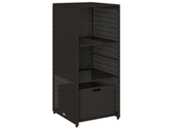 Mueble de jardín 50x55x115 cm Mimbre Patas Negras MAISON EXCLUSIVE