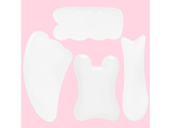 Kit De 4 Piedras Gua Sha Naturales, Herramienta De Masaje Para Spa, Acupuntura Y Fisioterapia.