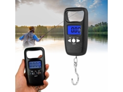 Balanza Digital Portátil Para Pesca De 50 Kg Con Pantalla Lcd, Función De Tara, Apagado Automático, Fabricada En Abs Y Metal.