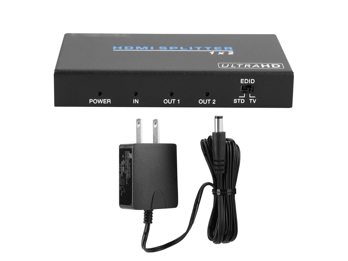 Divisor Hdmi2.0 Uhd 4k 60hz Hdcp2.2/1.4 Dvi 1.0 3d Para Stb Dvd Reproductor Hd