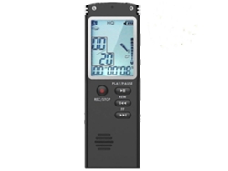 Grabadora de voz digital profesional, reproductor MP3 sin pérdida de voz, con lápiz USB, 16 GB, Yizhood (negro)