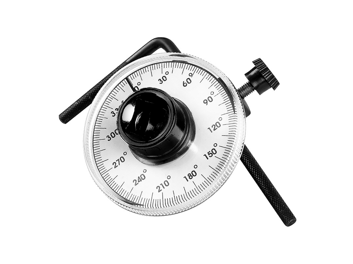 Llave Dinamométrica De Acero Cromo-vanadio De 1/2 Pulgada Con Medidor De Ángulo Para Mantenimiento De Automóviles