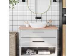 Encimera De Baño Madera Maciza De Haya 100x60x1,5 Cm