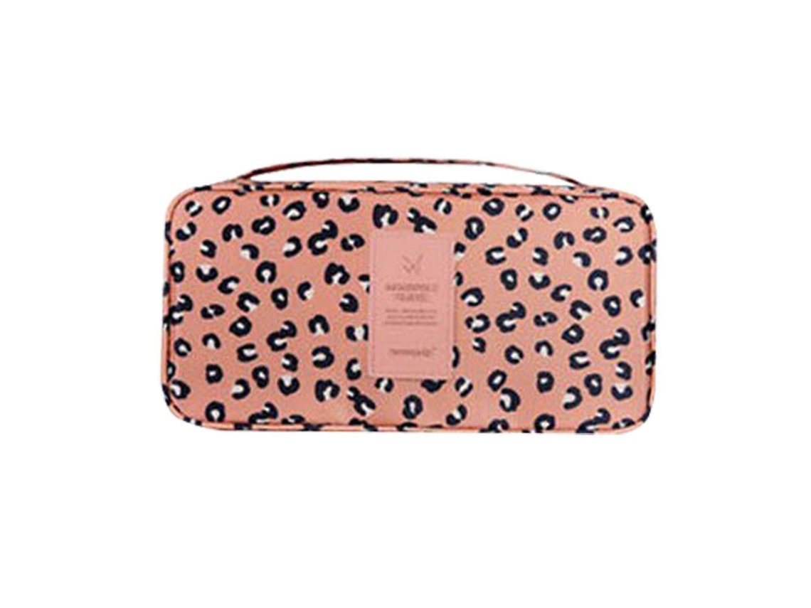 Bolsa organizadora de viaje impermeable y portátil con estampado para ropa interior y sujetadores. Hengjian