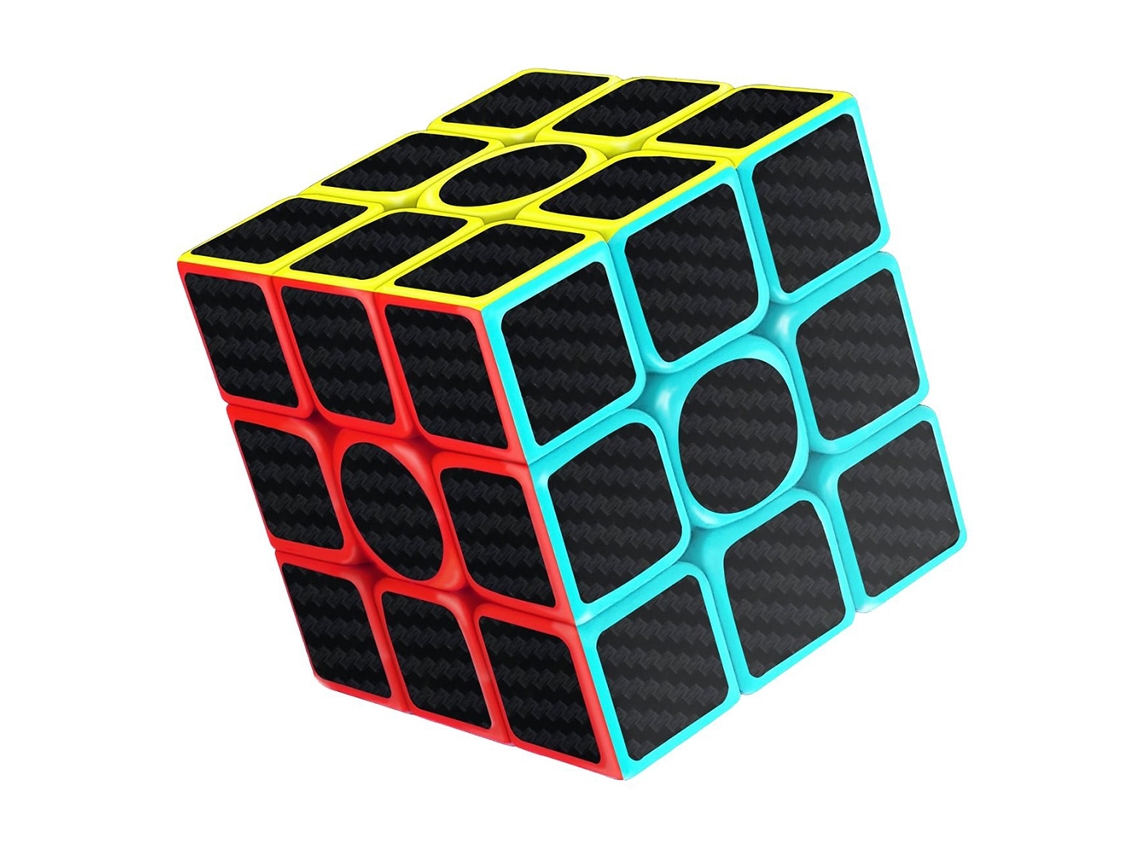 2026-cubo Speed Cube 3x3x3 Con Pegatinas De Fibra De Carbono Juguete Para Aliviar El Estrés