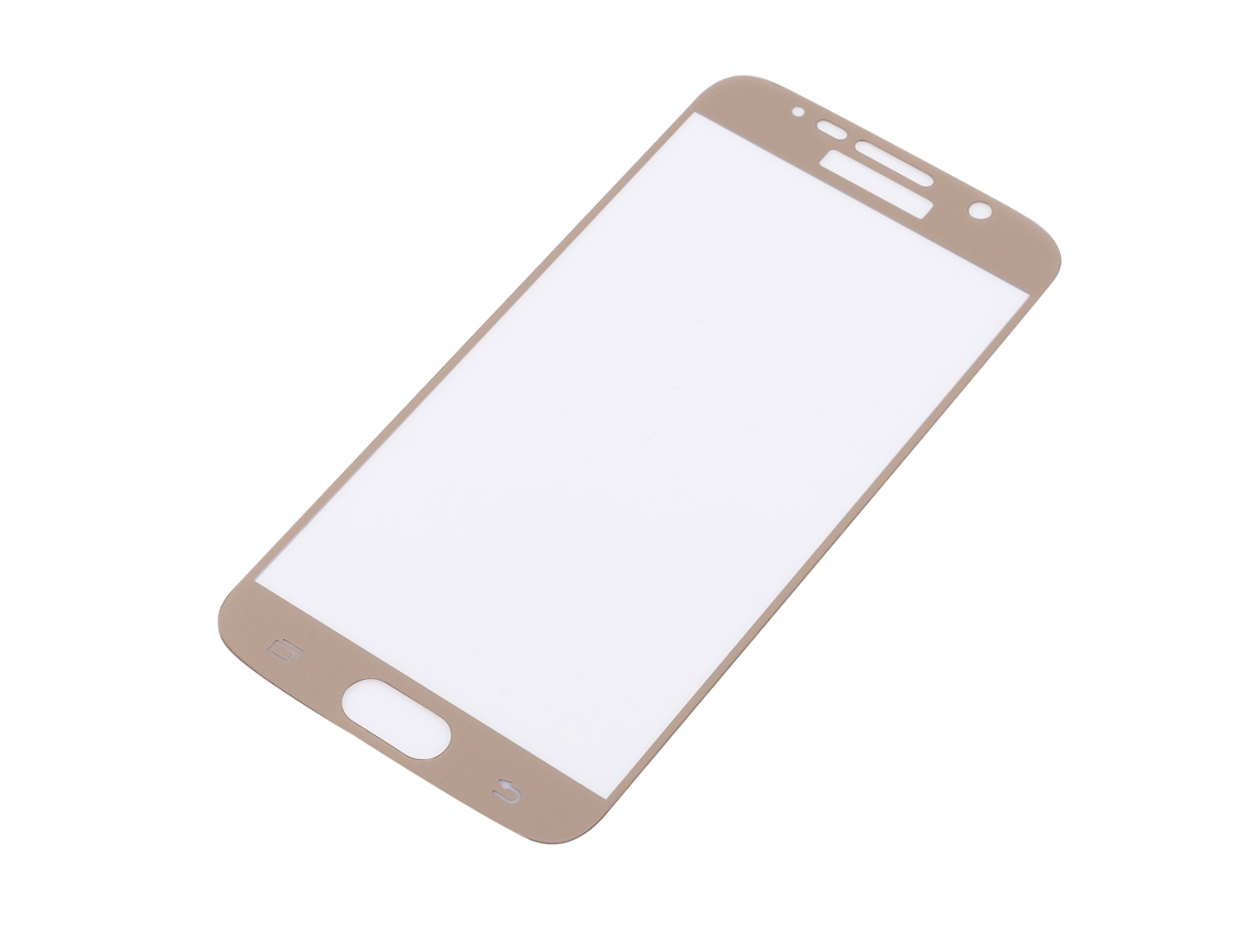 Protector De Pantalla De Vidrio Templado 9h Para Samsung Galaxy S6 Gold, Película Hd Resistente A Arañazos