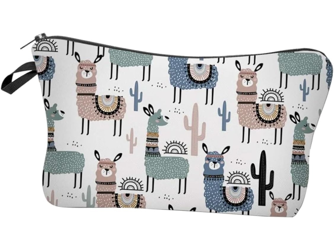 Neceser De Viaje De Alpaca De 3 Piezas Para Mujer, Con Cierre De Cremallera.