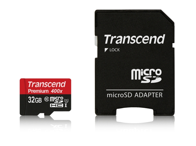 Tarjeta de Memoria TRANSCEND 32GB MicroSDHC CL10 U1