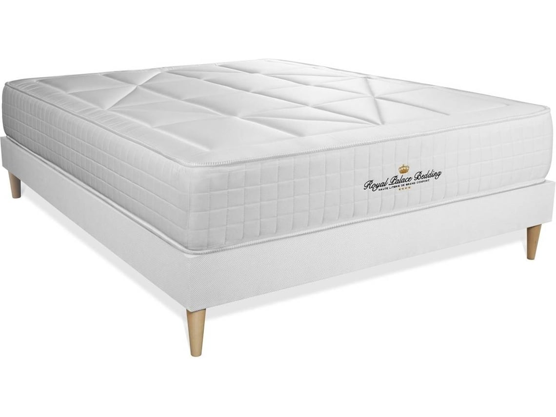 Conjunto de Somier Blanco + Colchón ROYAL PALACE BEDDING Windsor